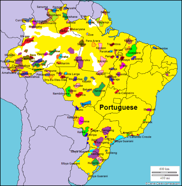 NOL map Brazil languages