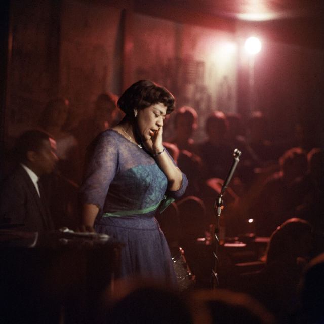 Ella Fitzgerald performing at Mr. Kelly's Nightclub in Chicago - 1958 (Photo by Yale Joel) : pics